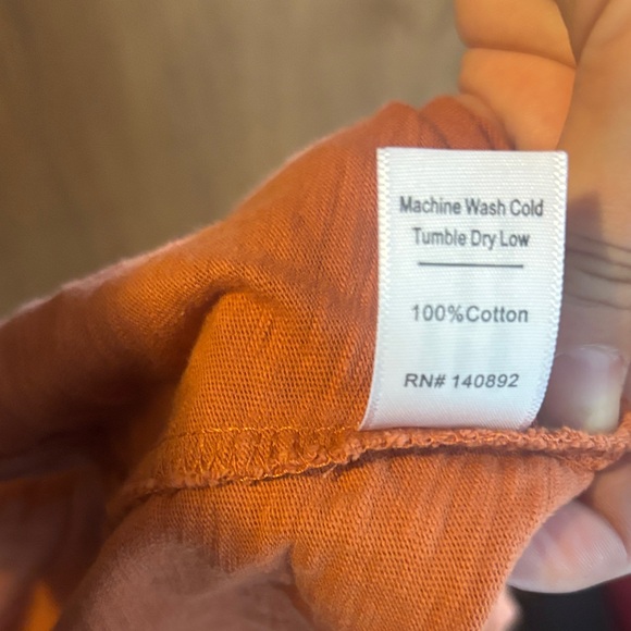 Marine Layer Rust V-Neck Crop Top - Picture 7 of 7